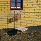 Stol med flätad rygg