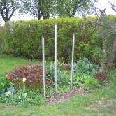 Trädgårdsfacklor i Rostfritt